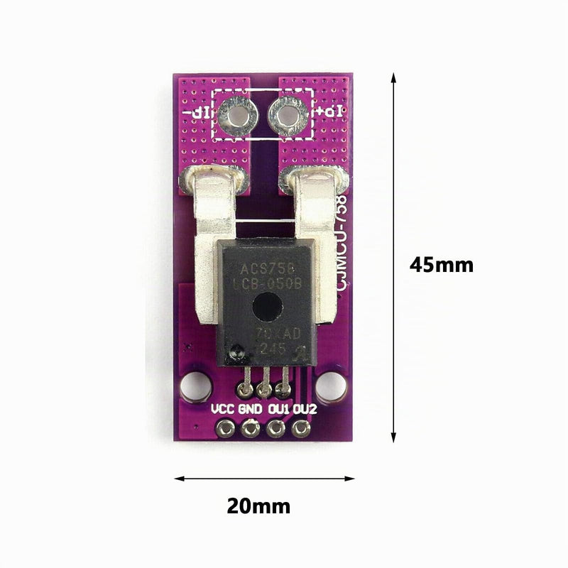 ACS758LCB-050B-PFF-T Linear Current Sensor, Hall Current DIY Module 1