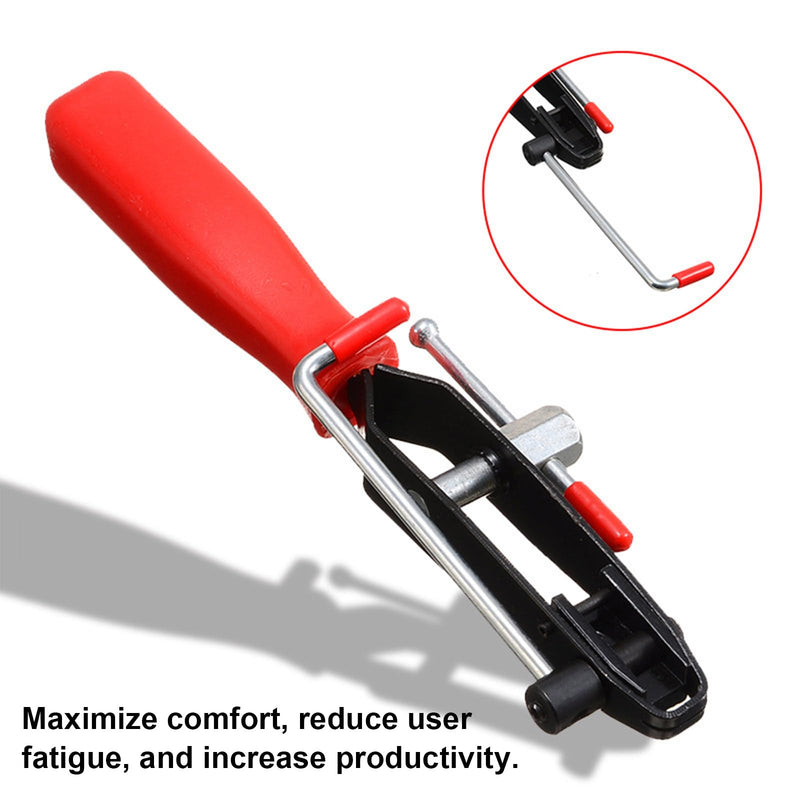 2 PCS CV Joint Boot Clamp Pliers, Heavy Duty Automotive Clamp Pliers Kit with CV Boot Clamps, Universal Ear CV Axle Boot Clamp Pliers, Vehicle Repair Tool for Car ATV UTV (Red) Red