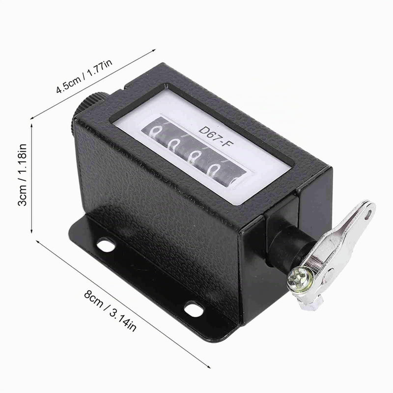 5 Digit Stainless Steel Counter for Baling Presses, Manual Resettable, 0-99999, Agricultural Machinery Accessories, Hay Bale Production