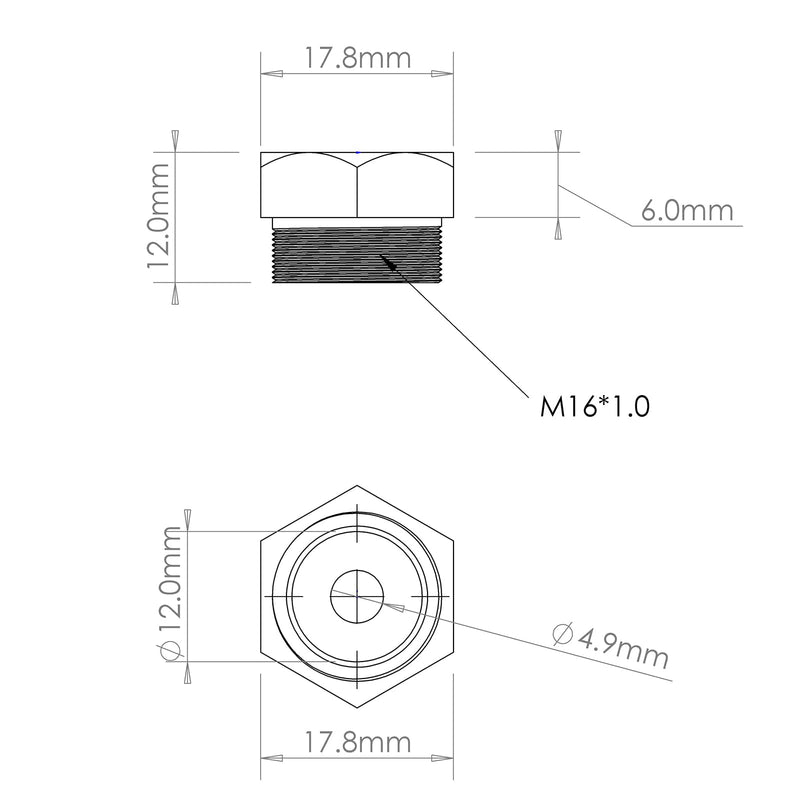 Rivet nut Gun Mandrel and Nose Pieces Accessary (SAE 10-24 2 Pack)