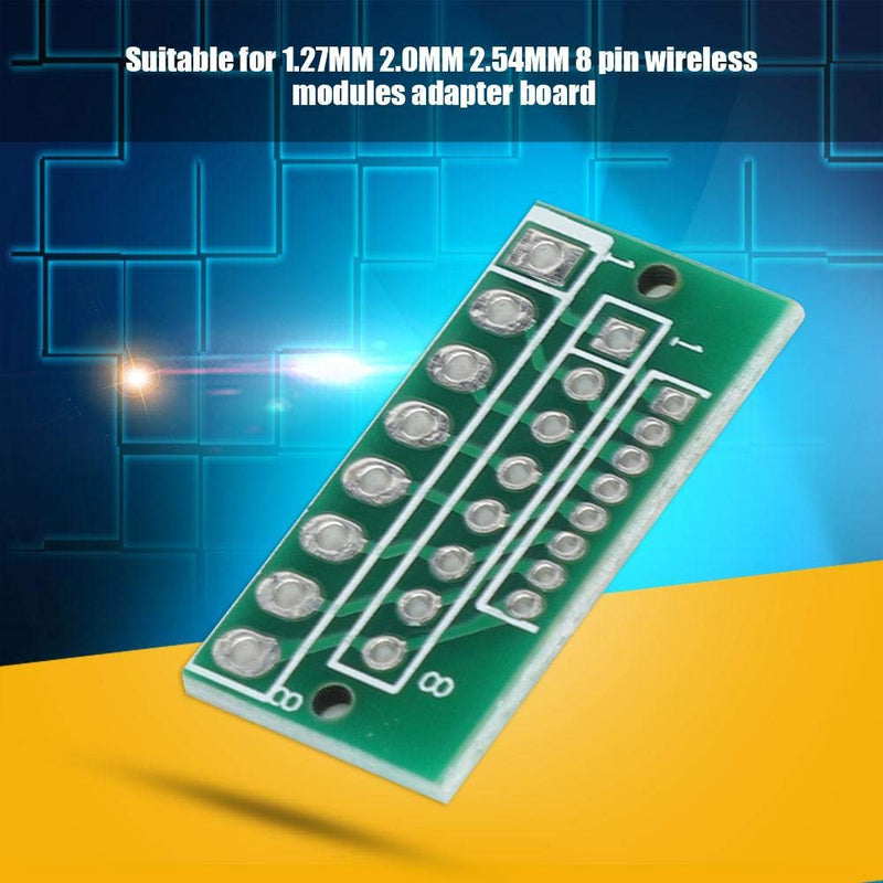 Lazmin 10Pcs 1.27MM 2.0MM 2.54MM Adapter Plate Board 8PIN for Wireless Modules