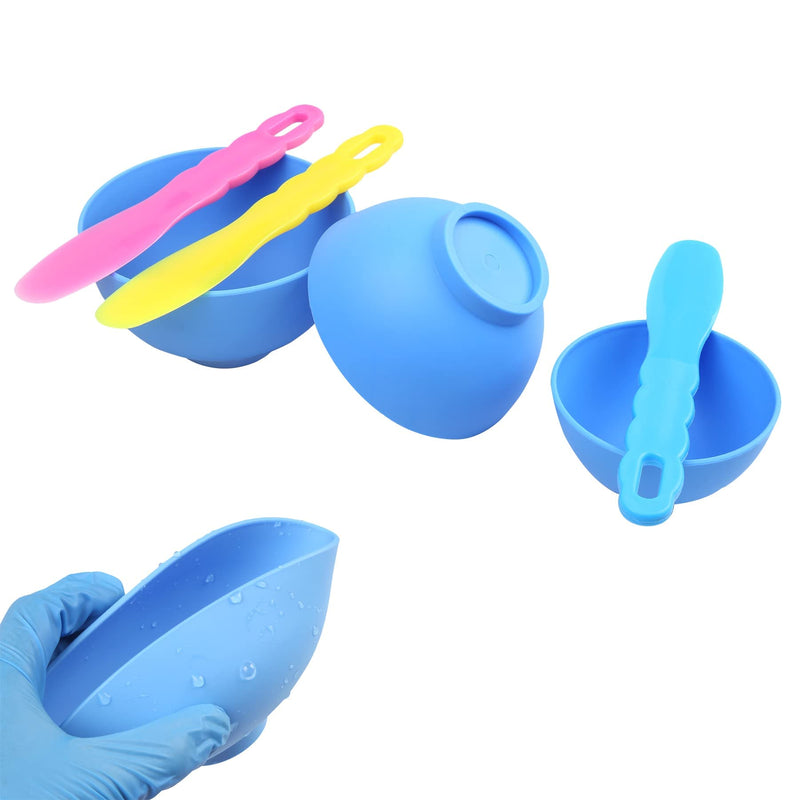Dental Optispatel Material Mixing Bowl with 3-Colour Spatula / Plastic Spatula | Plastic spatulas for alginate casts and plaster materials, 6 pieces