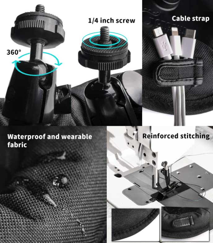 OctoPad Universal Table Tripod Base Stand, Bean Bag, Perfect for Slopes, Uneven Surfaces, with Universal 1/4" Thread, for Camera, Smartphones, Gimbals, Flashes, Monitors, Microphones L