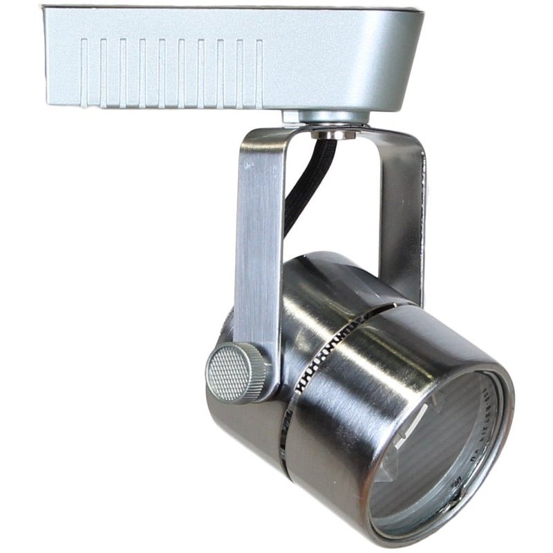 50010 Brushed Steel MR16 Cylinder Low Voltage Track Lighting Head