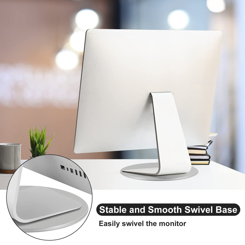 360° Rotation Monitor Swivel Base - Computer Screen Monitor Stand Flat Panel Turntable Rotating Swivel Base for Mac Laptop Potted Plants, Arts Crafts Display Stand