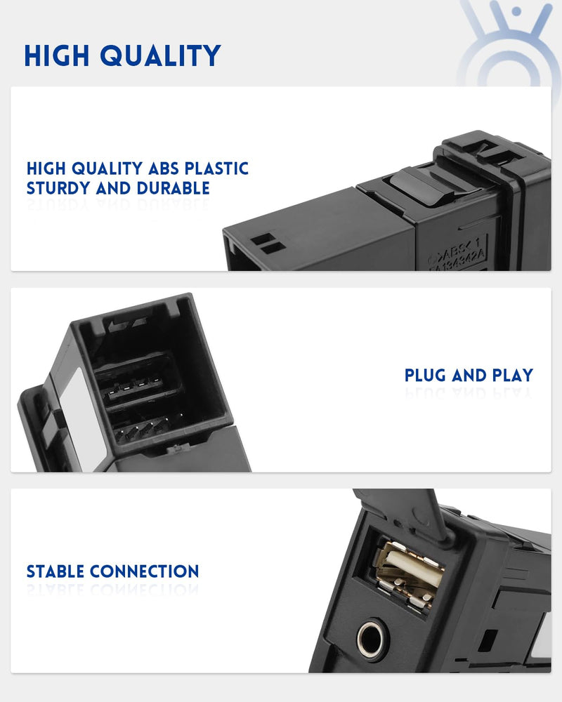 86190-0R010 AUX USB Port Adapter Jack Fit for Toyota Avalon RAV4 Camry Corolla Highlander Tacoma Prius C Sienna Yaris