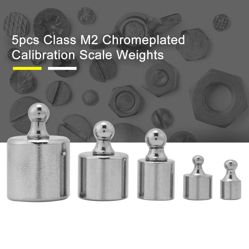 Scale Weight Set, 5 Piece Gram Precision Calibration Scales Weight Test Set Kit for Digital Scales, 1G, 2G, 5G, 10G, 20G, Calibration Weights