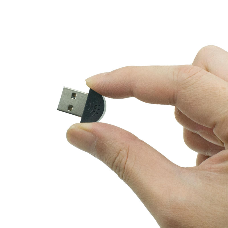 Mini USB microphone, plug and play, driver-free, mini mic for Mac desktops and laptops are convenient and practical. Ideal for web chat, gaming, and video conferencing (Black) Black