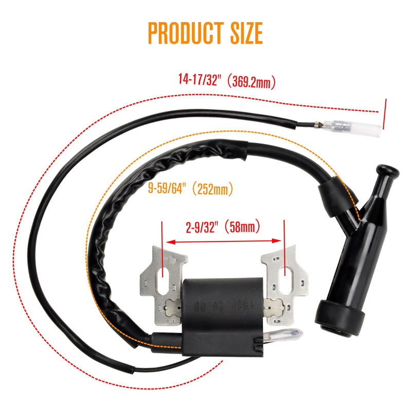 FVRITO Ignition Coil Pack Spark Plug Kit for Predator 212cc 5.5 6.5 HP 69730 69727 196cc Coleman Ct200u Baja MB200 Motovox Hummerhead Gx160 Gx200 Generator Mini Bike Go Kart Pressure Washer Lawn Mower