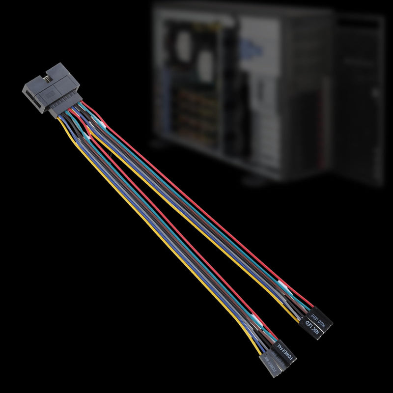 Supermicro Panel Switches Cable Switches Adapter Jumper Line Server Chassis Adapter Cable Front Panel Connector Adapter for Different Models of Computer Case