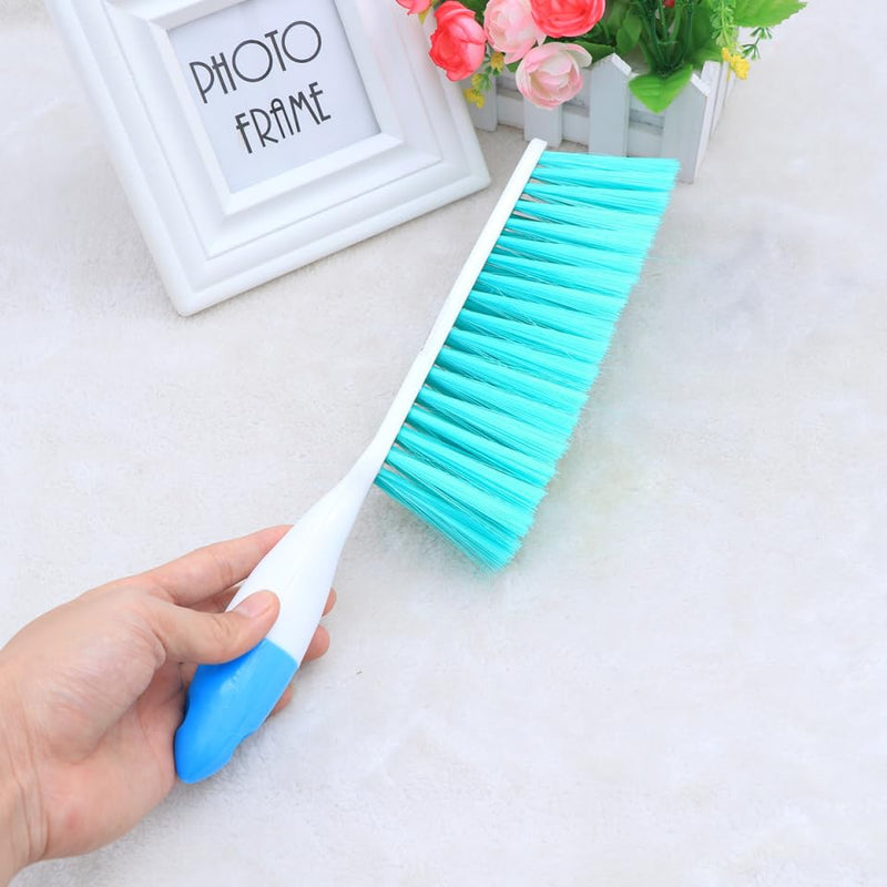 STOBAZA Anti-Slip Dust Removal Brush with Soft Bristles for Upholstery Sofa Bed Sheets and Carpet Cleaning Lightweight Ergonomic Handle for Home and Car Use