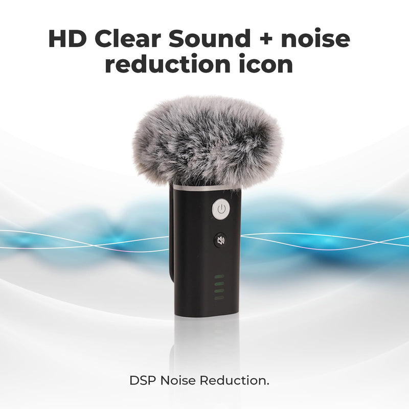 WinBridge WB006 Upgraded Wireless Voice Amplifier – Bluetooth Lapel Microphone with Speaker, Windproof Foam Compact & Portable, Clip-On Mic, Mini Megaphone for Teachers Presenters, Tour Guides WB006N_1