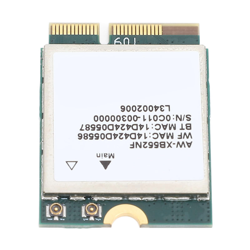MT7902 Wi Fi 6E Network Card, M.2 2400Mbps 2.4GHz 5GHz 6GHz Tri Band Wi Fi Network Card with Bluetooth 5.2 Network Adapter for 10 11 for Linux
