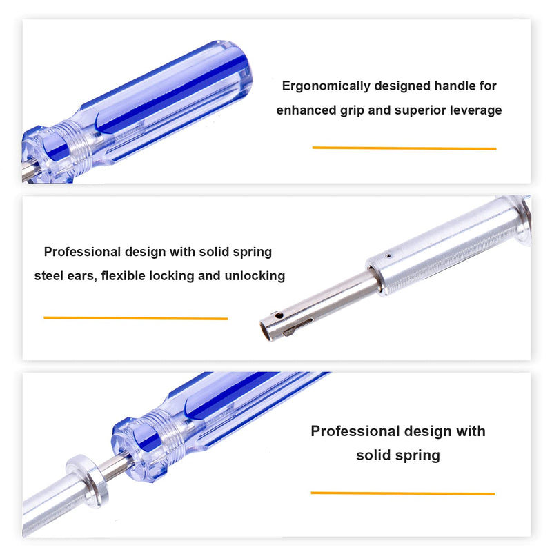 7 Inch Terminator TV Tool LTT-7 GTT-7 CATV Cable Locking Terminator Tool - Coax/Coaxial Cable terminator Tool Bump Key for TV Boxes Cable Blue