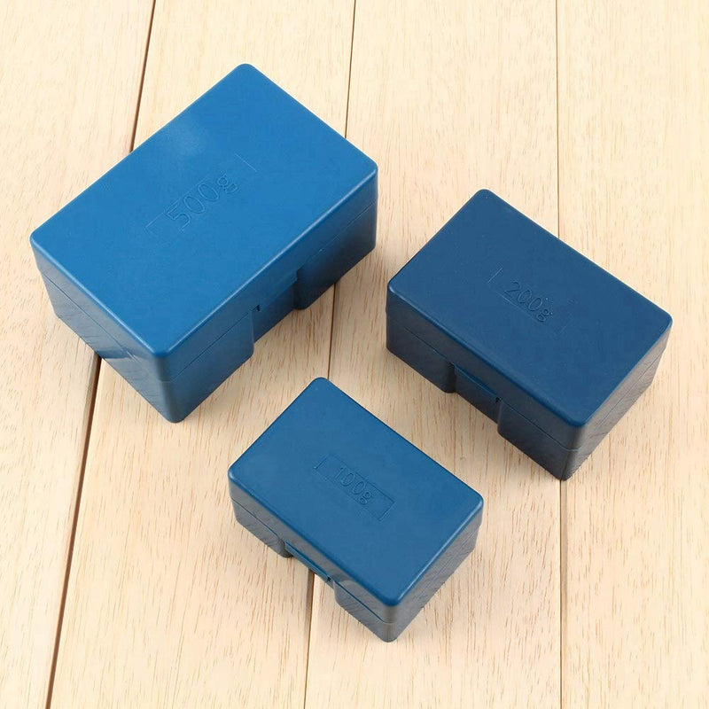 Calibration weight package, 7 pieces/set calibration weight kit jewelry 500g total weight, with plastic storage case and tweezers
