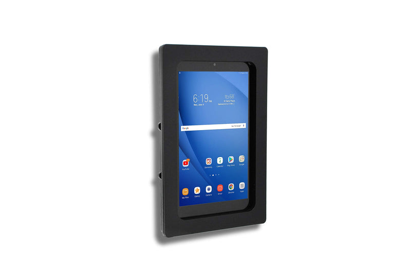TABcare Anti-Theft Acrylic VESA Enclosure for Galaxy TAB A 8.4" 2020 Tablet with Free Wall Mount Kit & 90-Degree Angle USB C Cable (TAB A 8.4 2020 SM-T307, Black) TAB A 8.4 2020 SM-T307