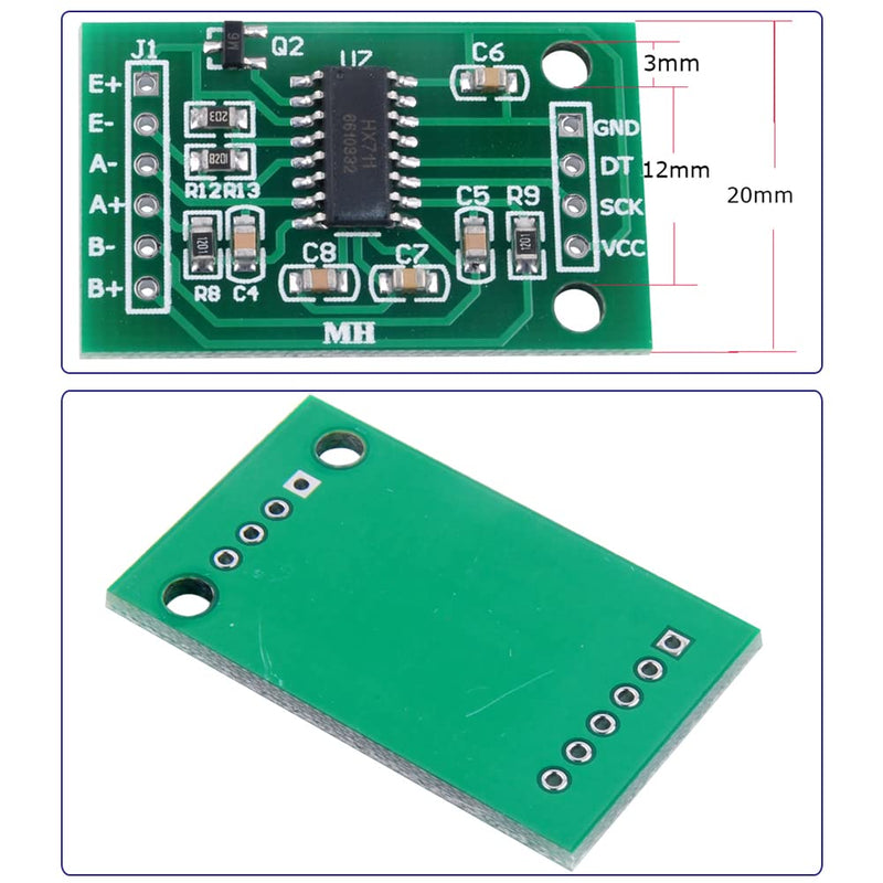 DIYmalls Load Cell 20kg Weight Sensor + HX711 AD Amplifier Module for Arduino Raspberry Pi (20kg) 20kg