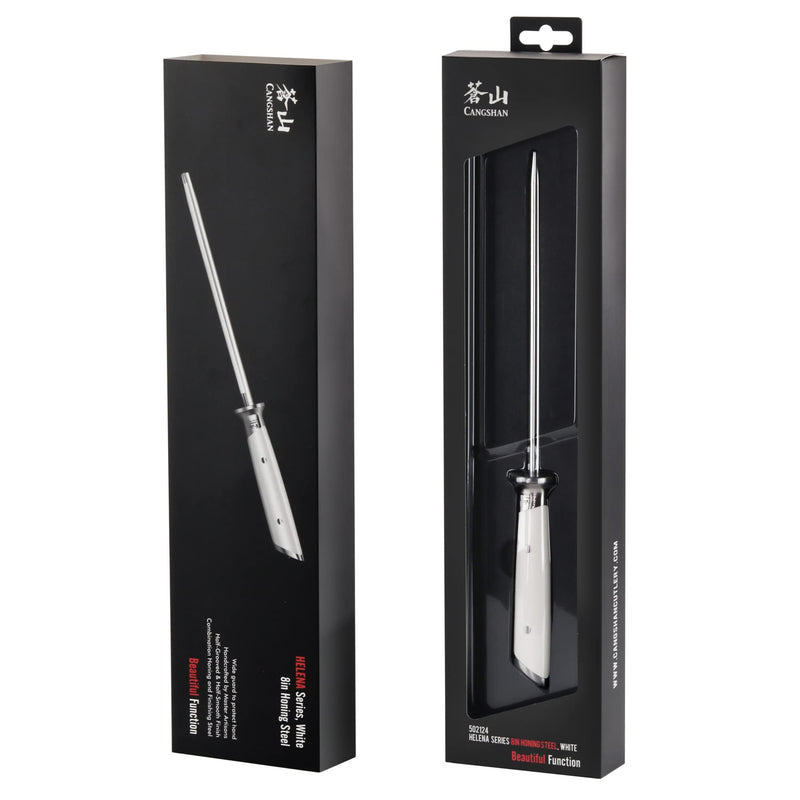 Cangshan HELENA Series High-Carbon 8-Inch Honing Steel (White) White