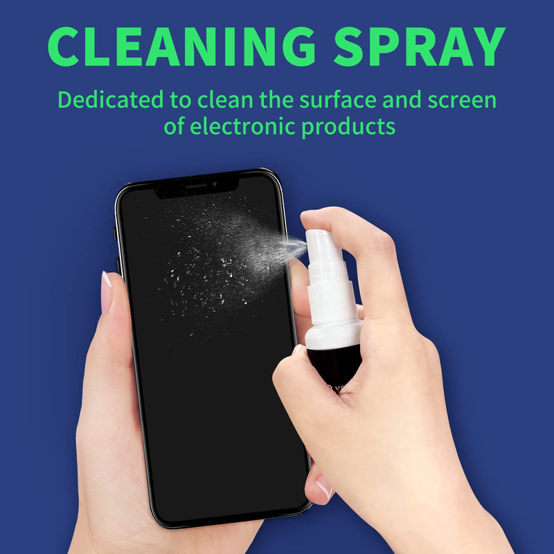 Phone Cleaning Kit, phone screen cleaner, Cleaning Kit for iPhone Cell Phone Airpod, Cleaner Kit for iPhone Speaker Charging Port Cleaning Tool, Electronics Cleaning kit for Laptop USB C Lightning
