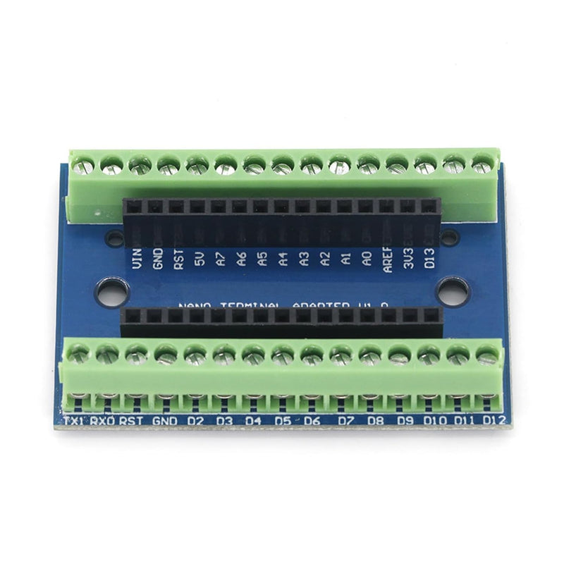 Nano V3-GERUI Board Terminal Adapter Board, Nano Module Pack of 5 | Nano IO V1.O expansion board, simple expansion board with screw terminals