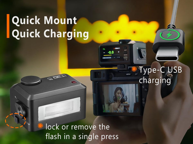 Godox iT30 pro N TTL Mini Flash - GODOX Authorized Distributor iT30Pro N for Nikon - GoDOx IT30 Pro for Nikon GodOX TTL Flash, Wireless Master & Receiver, HSS 1/8000 Second, 2.4G Wireless,GodOX Flash Black