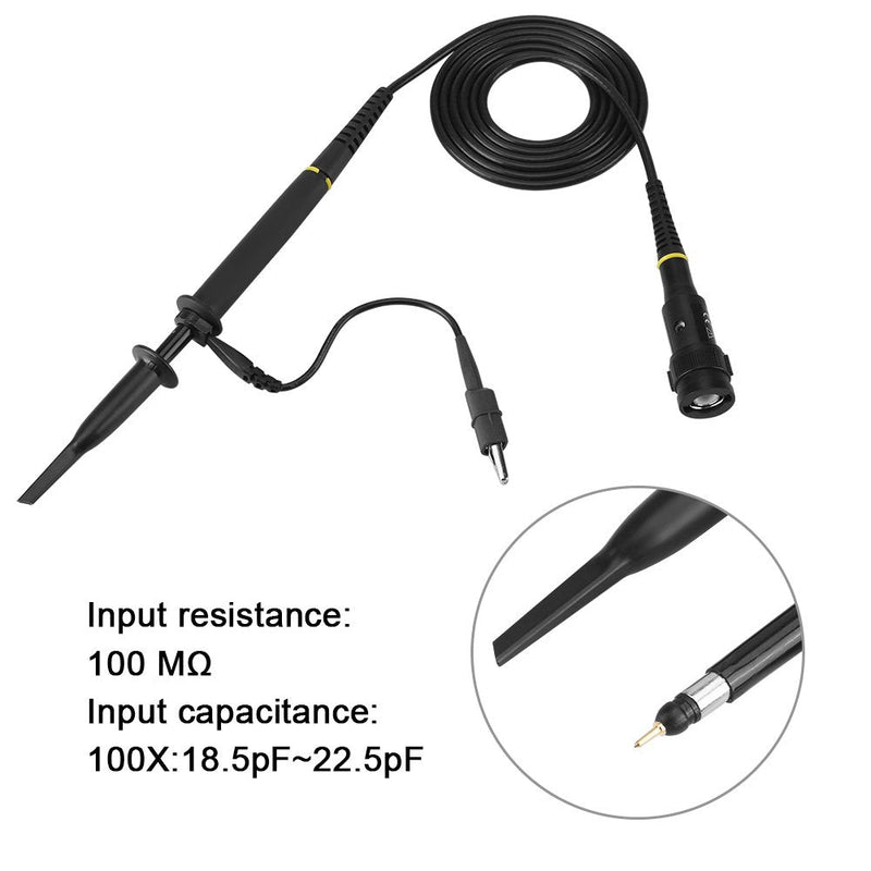 1 piece P4060 probe high voltage 1: 100, 2000 V 60 MHz oscilloscope probe, 1.2 m cable with standard BNC end, black
