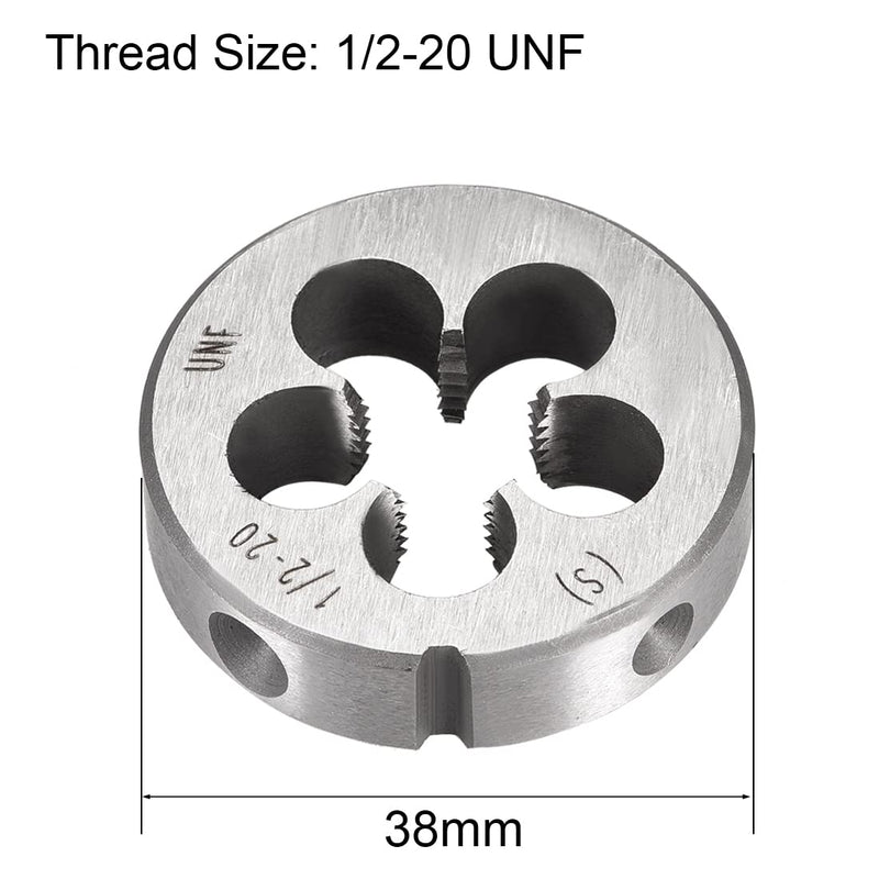 sourcing map 1/2-20 UNF Round Die Machine Thread Die 1.5" OD Tool Steel