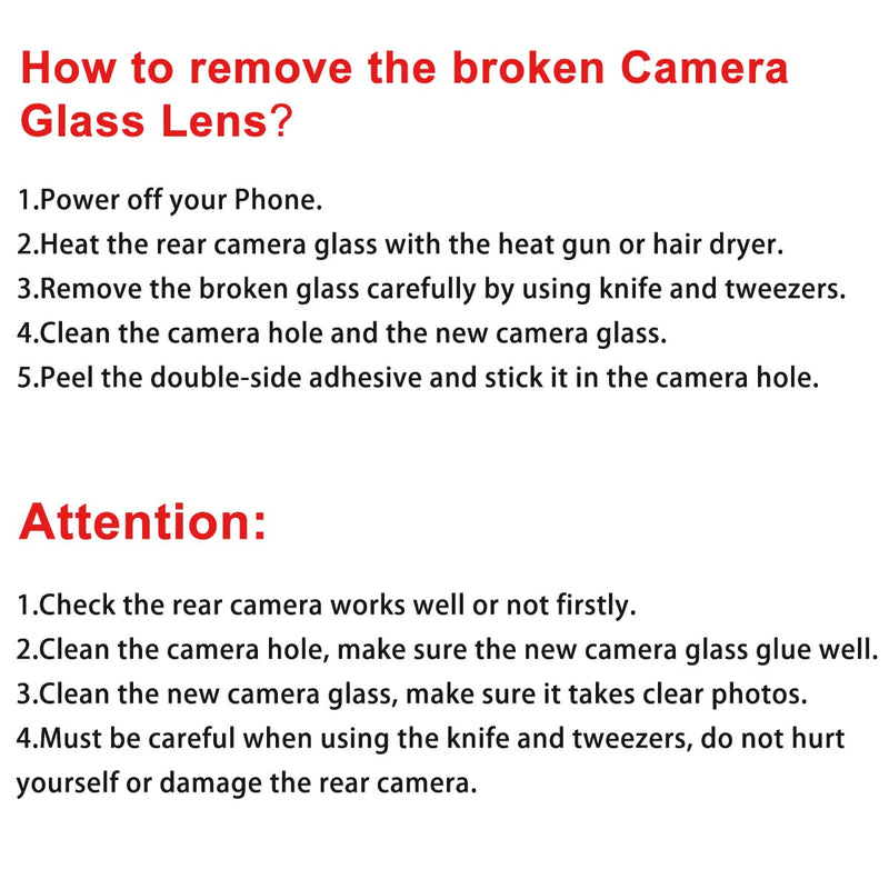 2 Set Back Rear Camera Lens Glass Replacement for Samsung Galaxy S20 FE 6.5 inches with pre-installed adhesive and Reparing Toolkit
