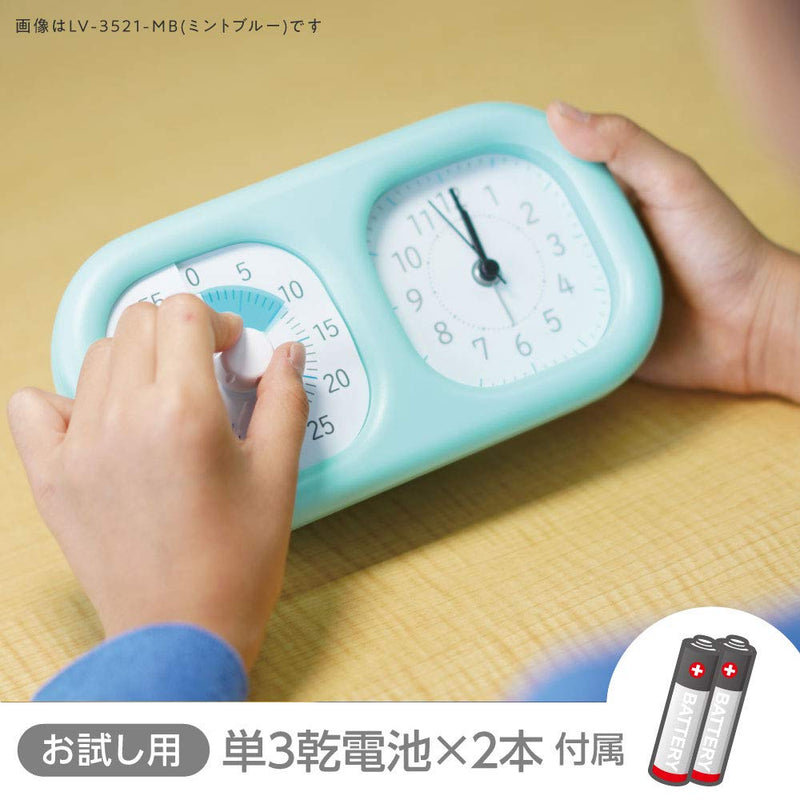 Sonic LV-3521-I Timer, Toki Sapo Watch Plus, Experience The Passage of Time, Ivory アイボリー
