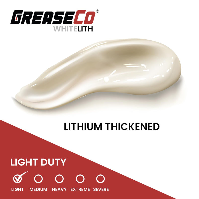 White Lithium Squeeze Tube | Automotive Greases & Lubricants | Grease for Door | Garage Door | Sliding Door | Hinge | Elliptical Grease | Trailer | Hitch Ball Lubricant | NLGI 2 | 8oz | WhiteLith