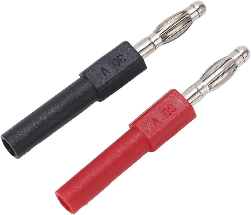 Set of 5 Banana Plug 4 mm to 2 mm Female Multimeter Adapter Test Probe for Test Leads Probes Connection Parts