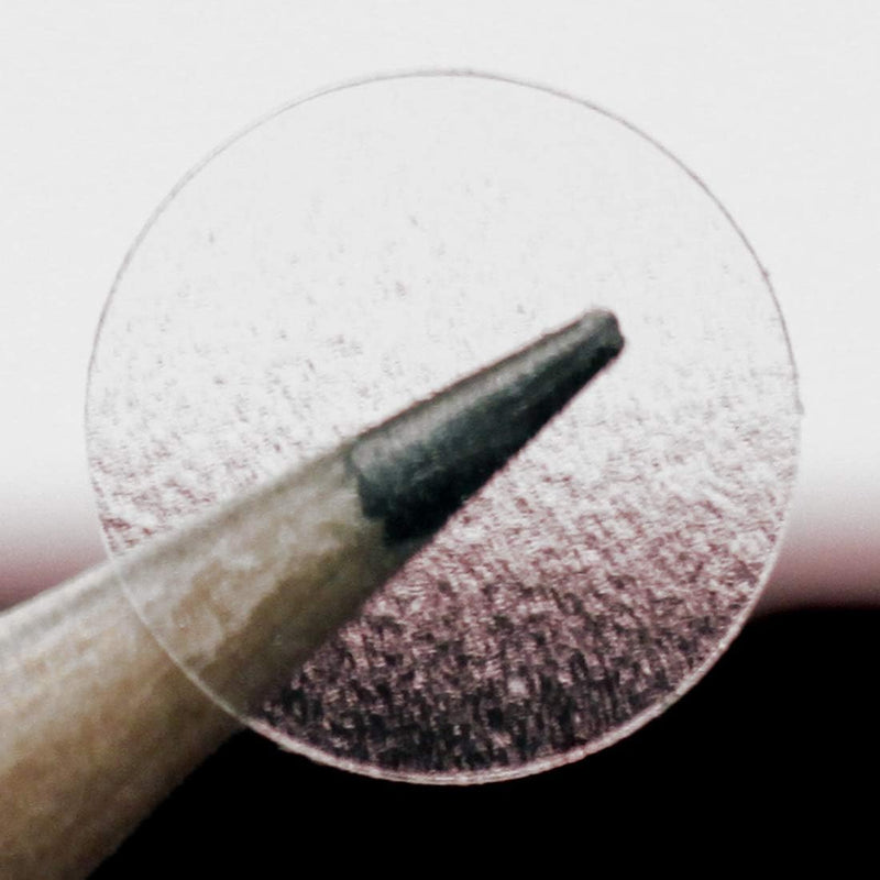 ChromaLabel 0.50 inch Round Clear Transparent Dot Stickers, 500 per Roll, Non-Perforated