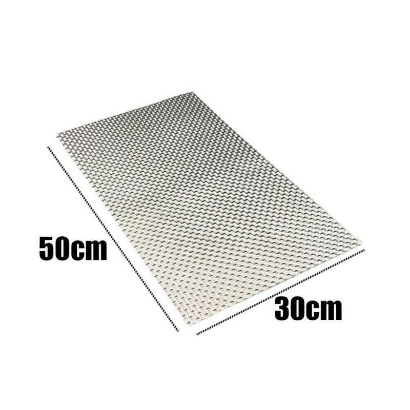 Embossed Aluminum Heat Shield 12'' x 20'' High Temperature Thermal Barrier Exhaust Electrical For Cars/Turbo Manifold 12 inch W x 20 inch L