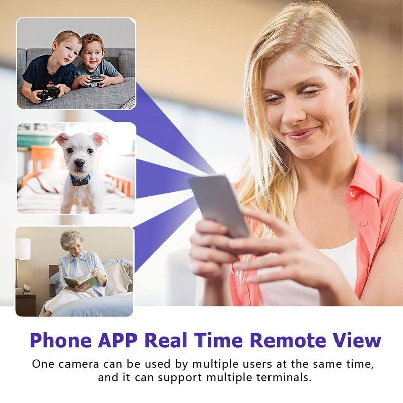 Spy Camera 1080P Indoor Hidden Camera Wireless, Mini Cameras, Home Security Cameras with Motion Detection, Night Vision, App Control Door Cam X8