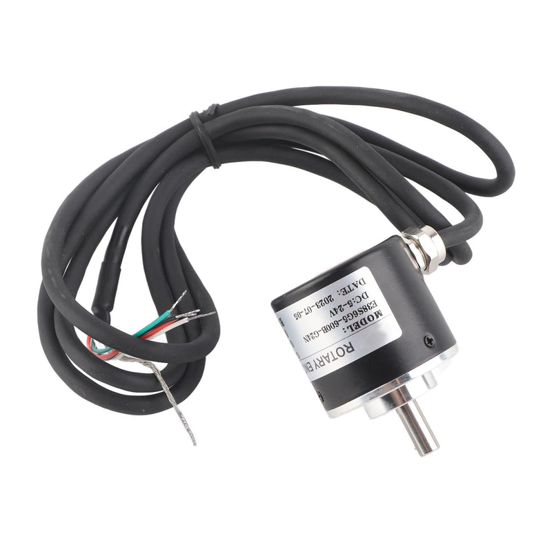 Rotary Encoder Incremental Rotary Encoder Optical Photoelectric 600P/R 5V-24V Power Supply Wide Shaft 6mm