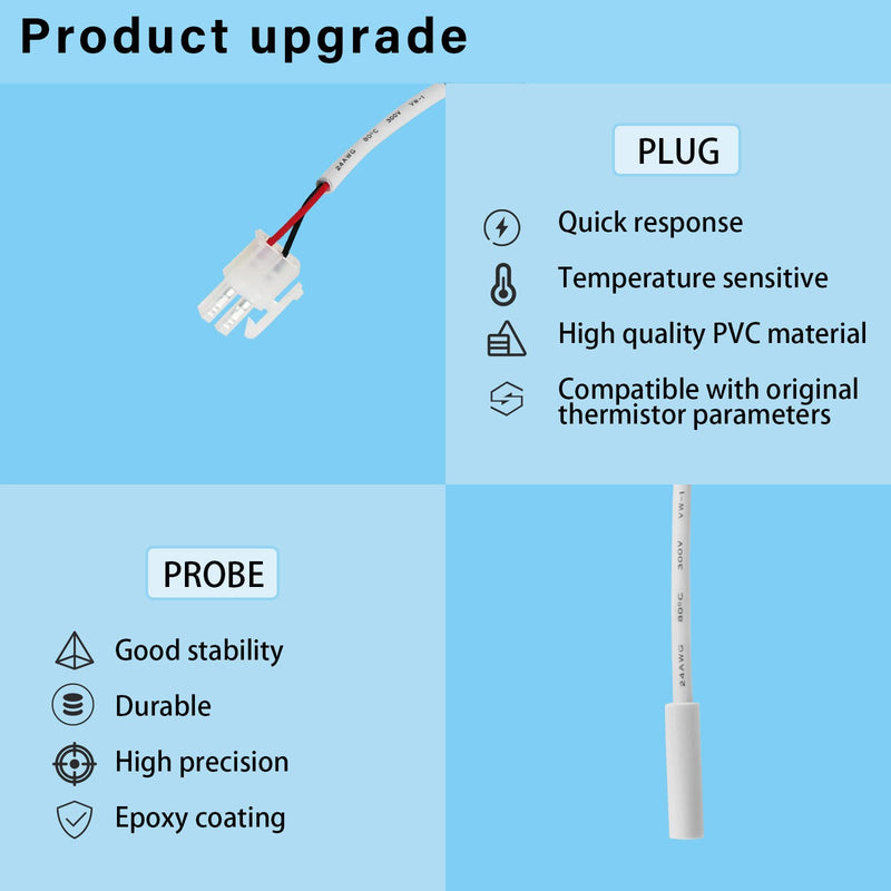 Thermistor # 3851210025 3851059042 for Dometic Refrigerator,Compatible with Dometic RM2652/RM1350/RM2351/RM2354/RM2454 and Other Dometic Refrigerator Models Starting with RM,10 Year Warranty