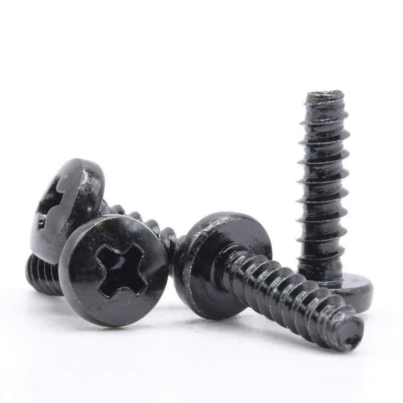 ReplacementScrews M4 14mm (M4XL14) TV Stand Screws Compatible with Many Samsung TVs - Both Machine and Self Tapping Sets Included - 8 TV Legs/Base/Feet Screws