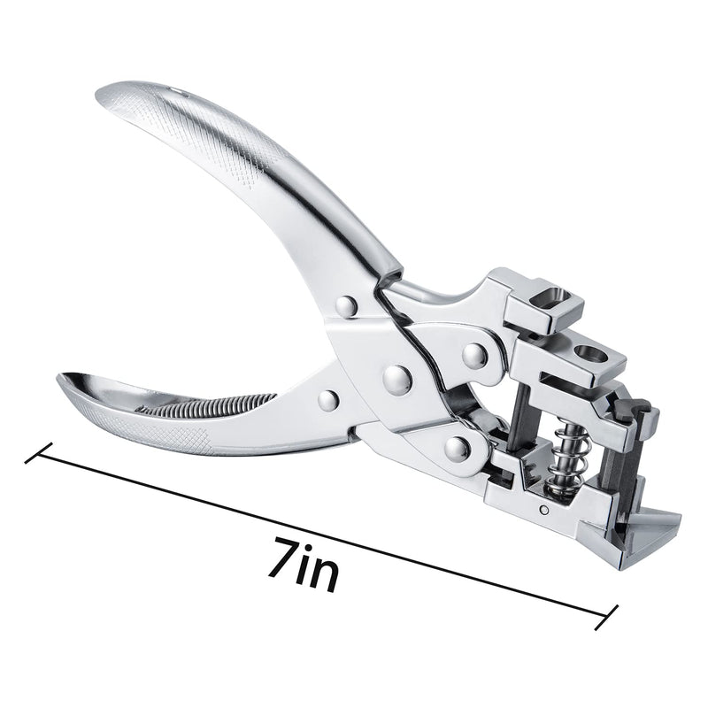 3 in 1 Badge Slot Hole Punch for ID Card: IMLIKE Handheld Card Puncher Suitable for PVC Material, Business Cards and Cardstock(1/8"×33/64" Slot Hole, 3/16" Round Hole and R5 Corner Rounder in one) 3-in-1 Multi-Function