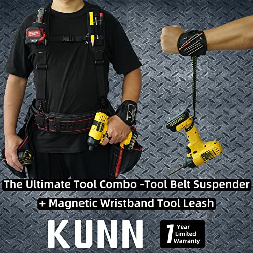 KUNN Tool Belt Suspenders & Magnetic Tool Belt Suspenders