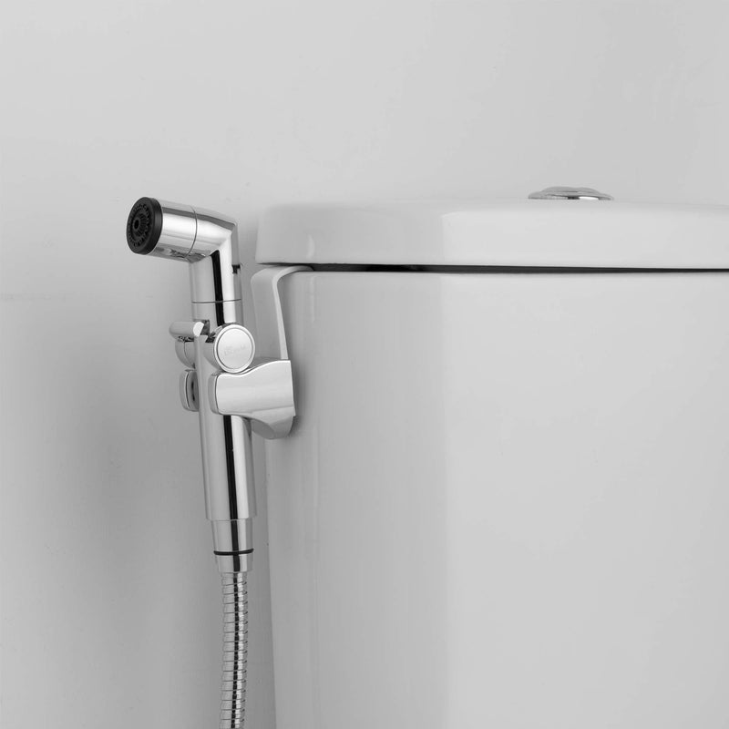 Bio Bidet A1 Handheld Bidet Sprayer for Toilet, Adjustable Water Pressure, Dual Spray, Stainless Steel Hose