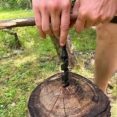 4Pcs Heavy Duty Steel Scotch Eye Wood Auger Bushcraft Drill Auger Kit 4 PCS