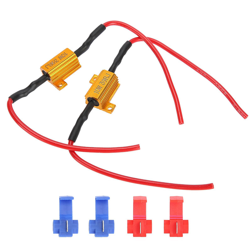 2pcs 10W 39Ohm Load Resistor, Indicator Resistor | For car LED indicator error code fix, resistance LED indicator load resistor number plate light
