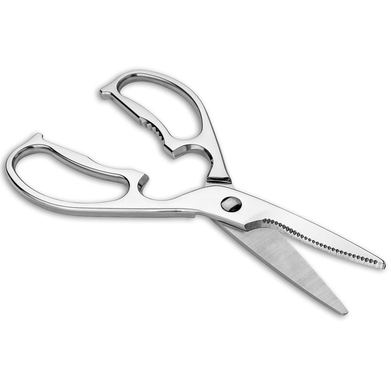 Come Apart Kitchen Shears by WELLSTAR, Multi-purpose Heavy Duty German Stainless Steel Food Scissors for Cutting Meat Poultry Chicken Vegetable, Durable One Piece Construction, Mirror Finish