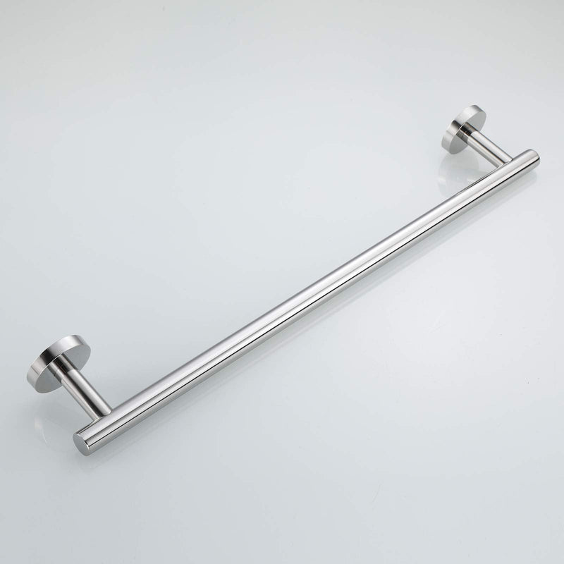 USHOWER Polished Chrome Towel Bar, 18-Inch Towel Racks for Bathroom Wall-Mounted, SUS304 Stainless Steel Towel Rod (Total Length 20-Inch) 20 Inch