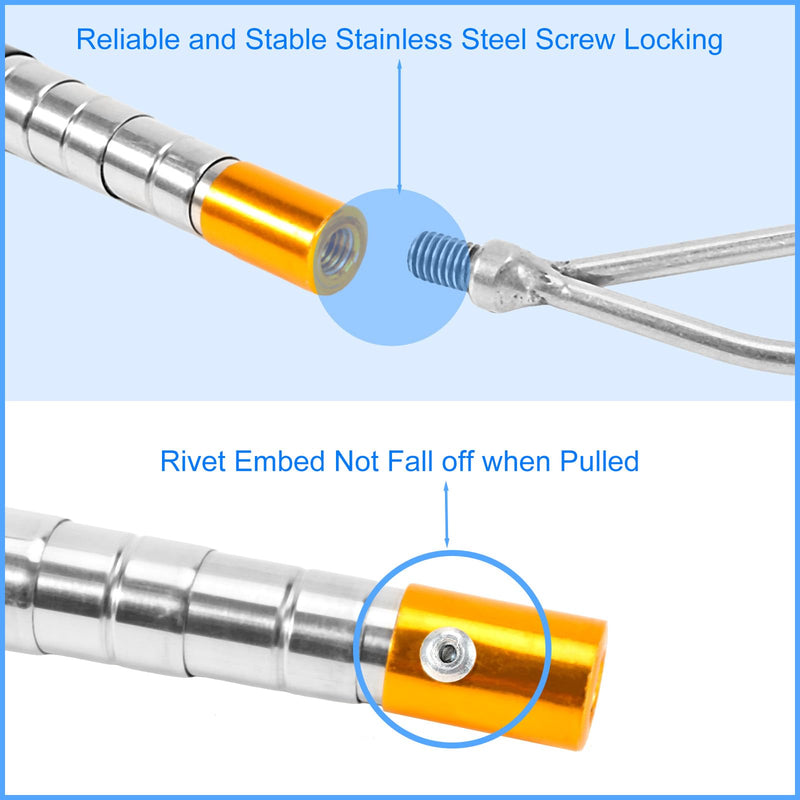 Telescopic RV Awning Opener Pole, Multi-Section Lockable, Extends 16"-60" for Campers, RV Awning Parts, Carefree Awning Parts, Ideal for Grabber, Hooks, Tent, Clamps, Canopy