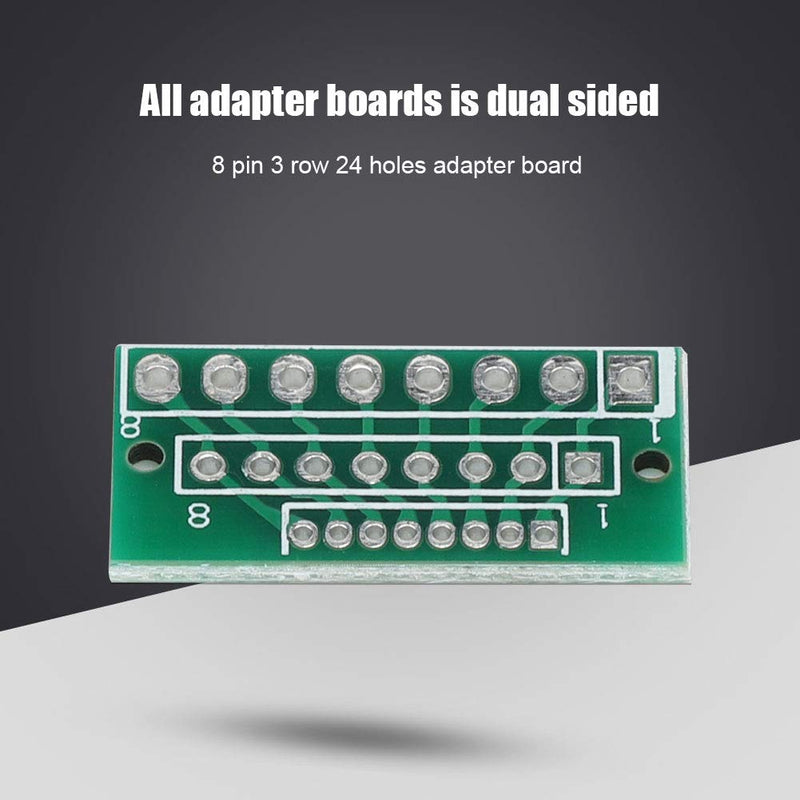 Lazmin 10Pcs 1.27MM 2.0MM 2.54MM Adapter Plate Board 8PIN for Wireless Modules