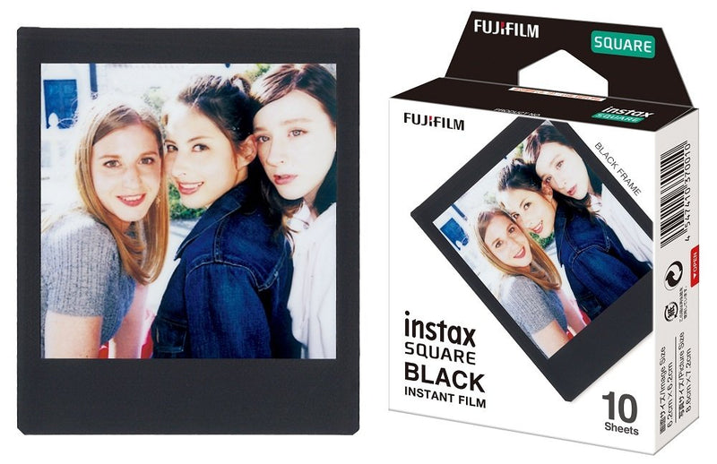 Fujifilm Instax Square Black Film - 10 Exposures 10 Film Pack