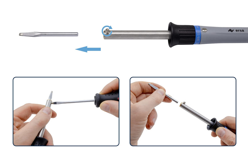 ERSA Soldering Iron 30 S 30 W 230 V 0330KD Proven Universal Soldering Iron for Common Soldering and Desoldering Tasks Single