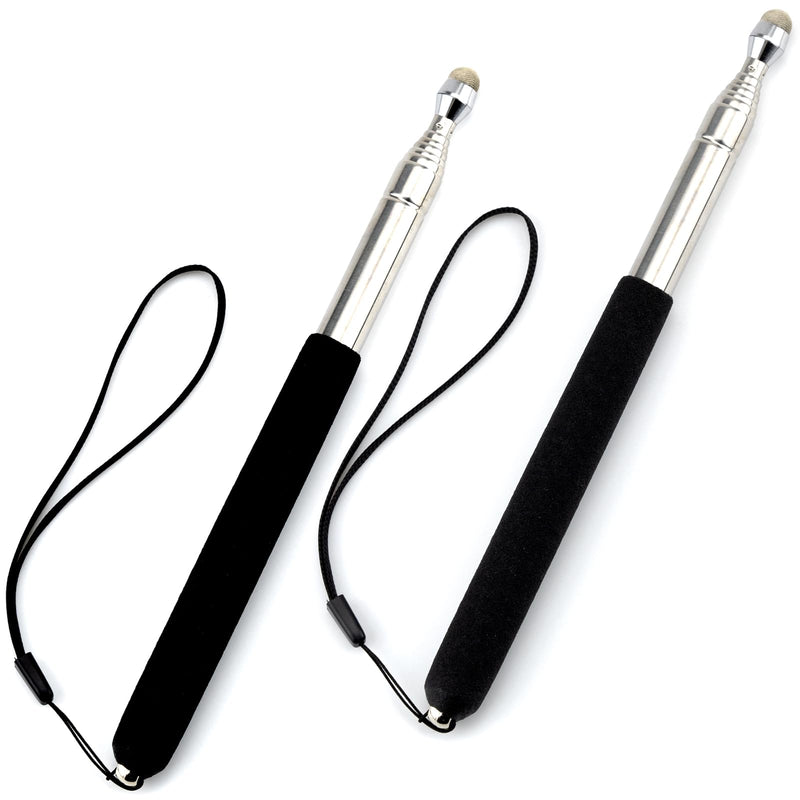 2 Pcs Telescopic Teachers Pointer, Extendable Pointer Stick, Mini Hand Pointer Stick, Retractable Whiteboard Pointer Handheld Presenter, Teaching Pointer for Classroom