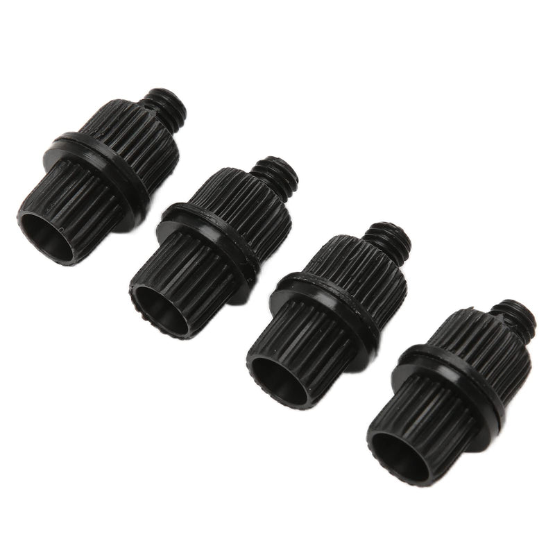 Acouto License Plate Screws 6mm Thread Black Nylon Motorcycle License Plate Bolts License Plate Fasteners Hardware 4pcs for Motorcycle Bike Yacht